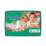 Prado 3(medium 6-11) 36 Diapers bachat pack Buy 2 get 1 wipes free