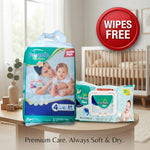 Prado Baby Diapers Size 4 (Large 9–14 kg) –Pack of 64 Buy 2 get 1 wipes free
