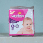 Vigo SoftCare Baby Diapers – Size S (3–6 kg) | Bulk Pack of 80 + Free wipes