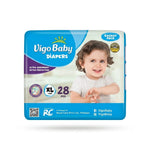 Vigo baby diaper size Xl (15+kg) pack of 28 Buy 2 get 1 wipes free